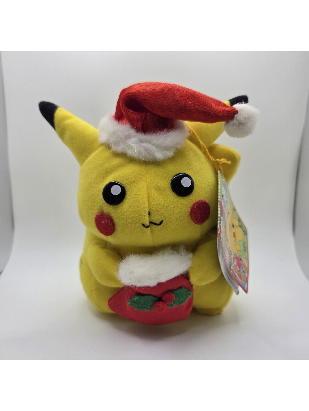 Banpresto Pikachu Pokemon Stuffed Plush Toy 1999 Christmas NWT